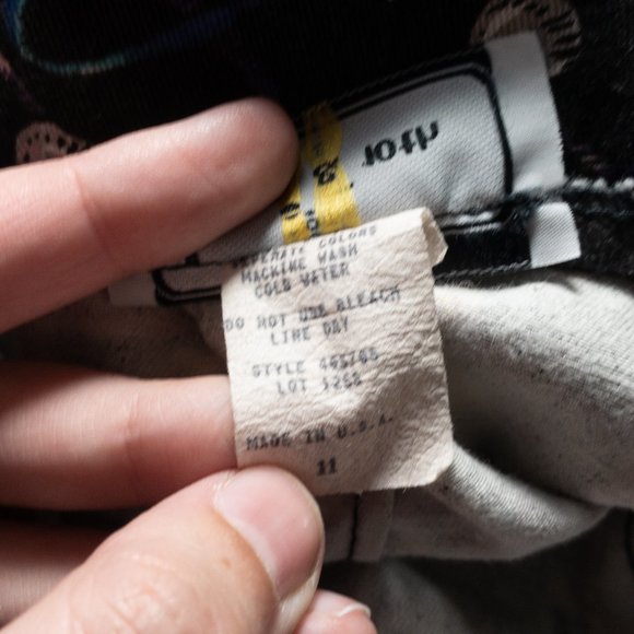 Vintage 80s L Jewelry Print Graphic Stretch Skirt - Picture 7 of 8